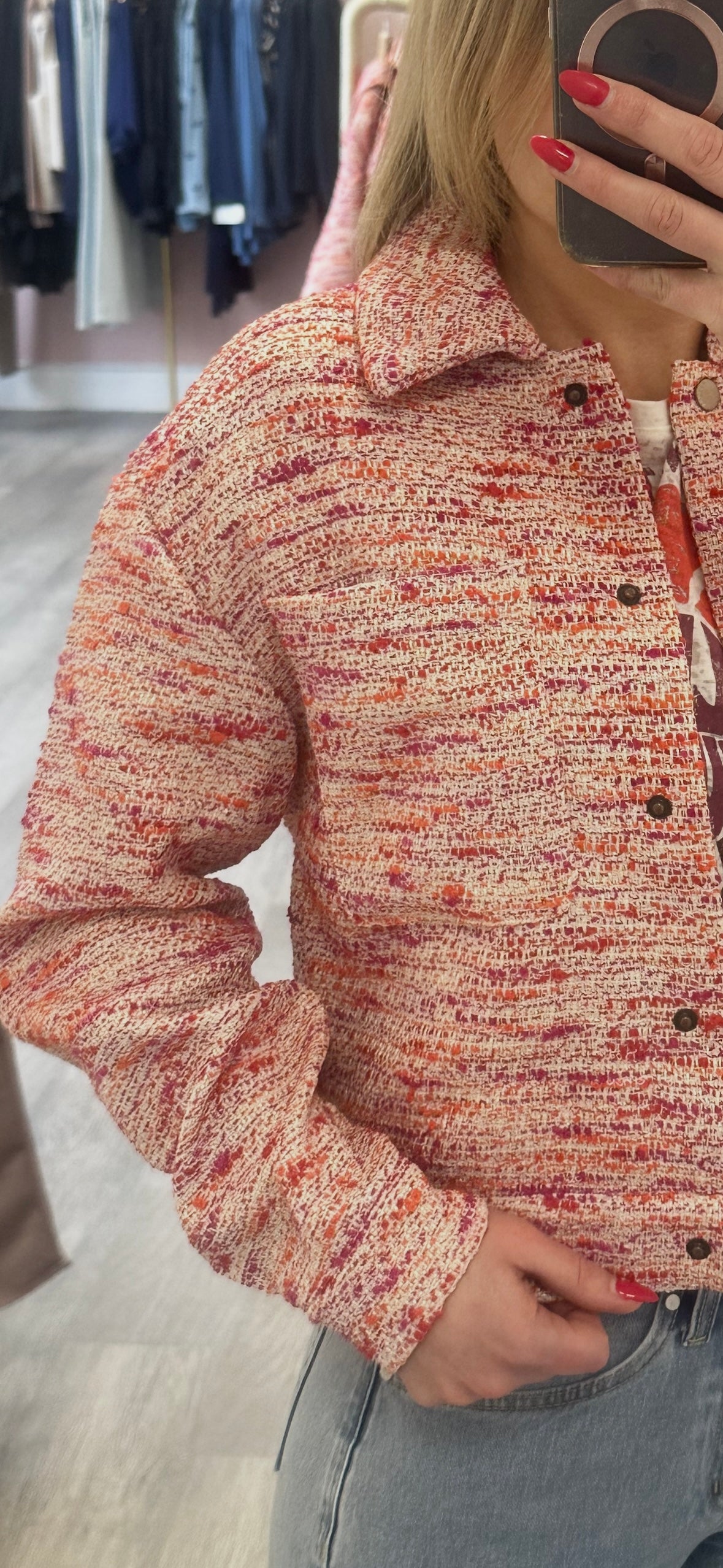 Veste tangerine red