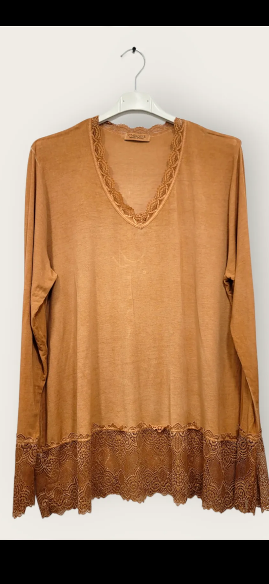 Tee-shirt fin sous pull