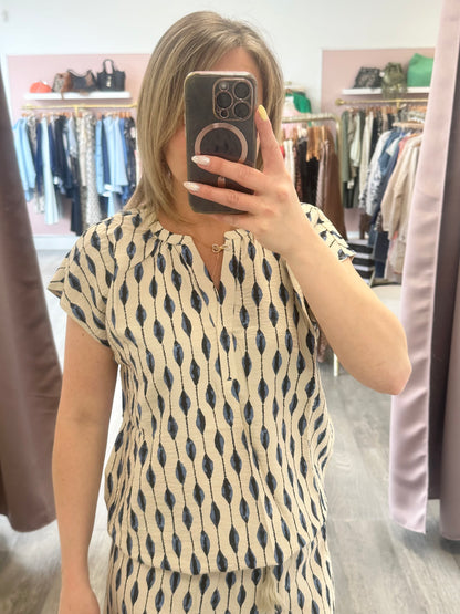 Blouse pearl blue