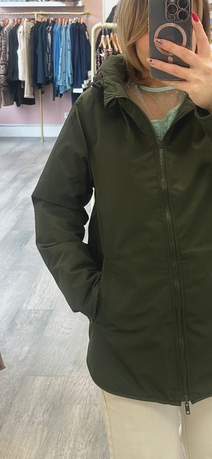 Parka matelassée kaki