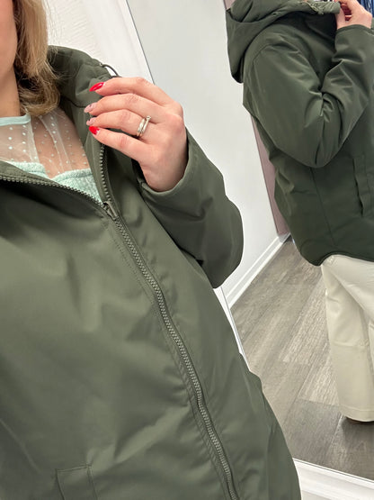 Parka matelassée kaki