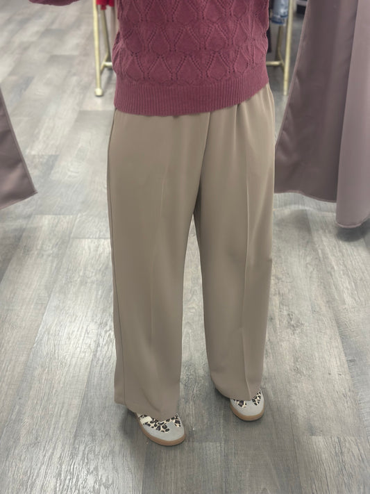 Pantalon taupe Noblesse