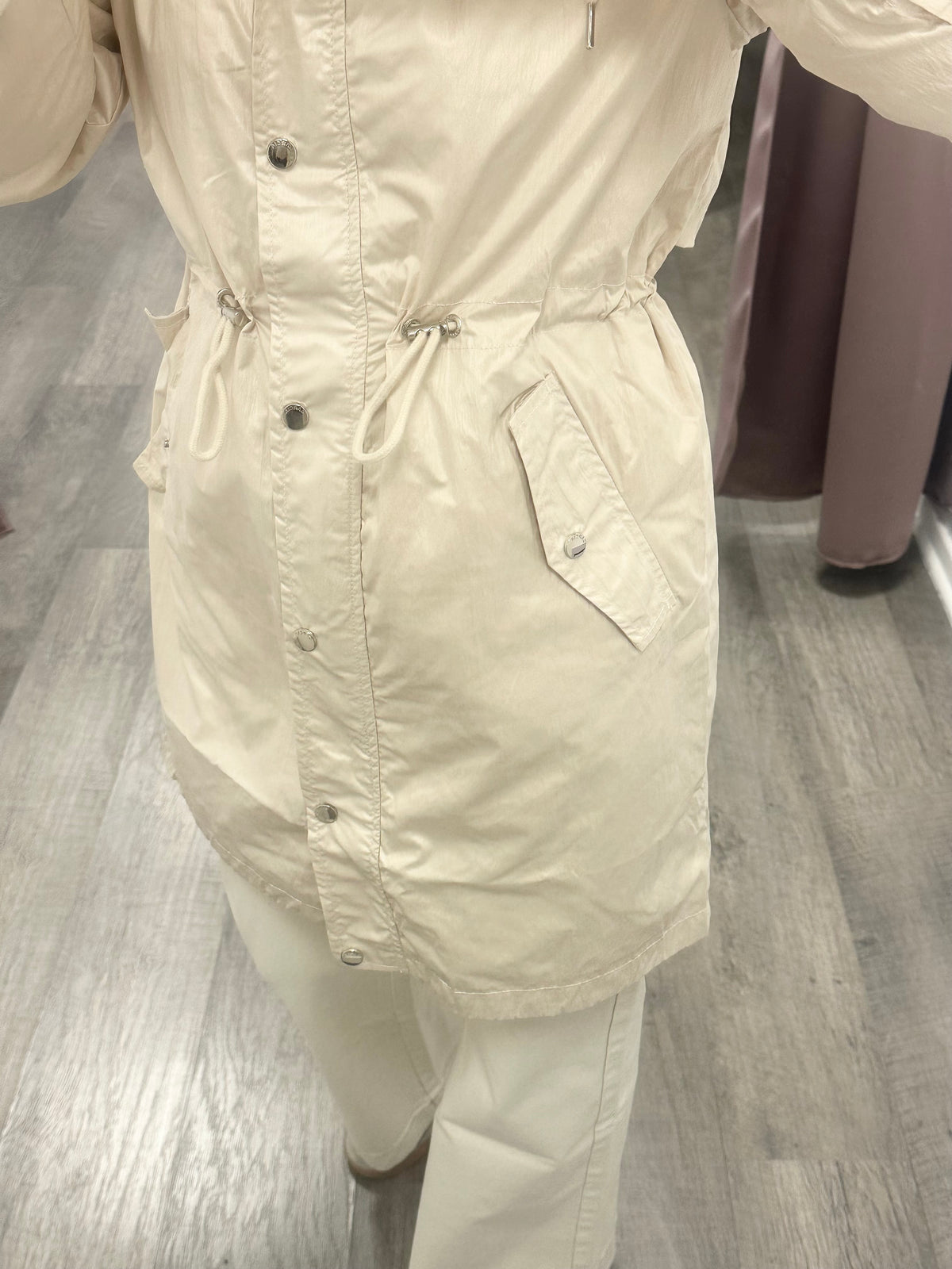Parka shiny pearl