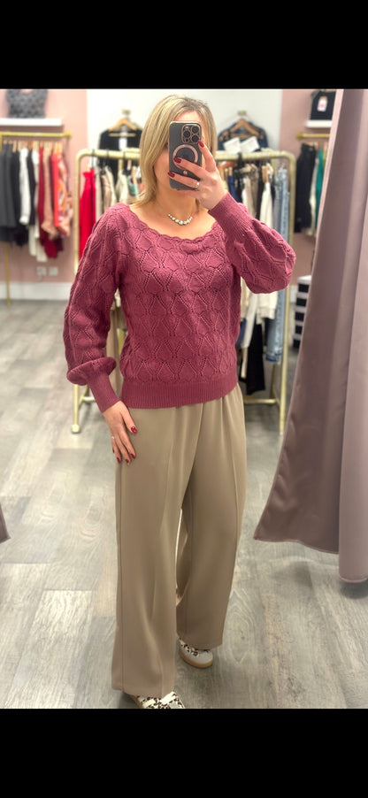 Pantalon taupe Noblesse