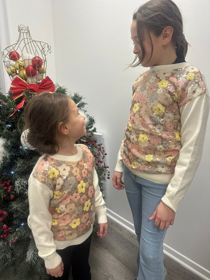 Pull fleurs