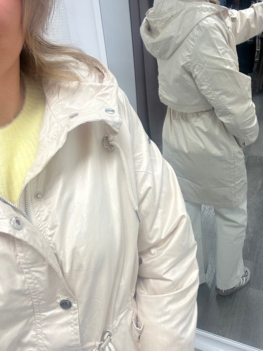 Parka shiny pearl
