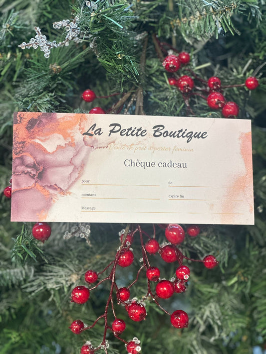 Carte cadeau de La Petite Boutique