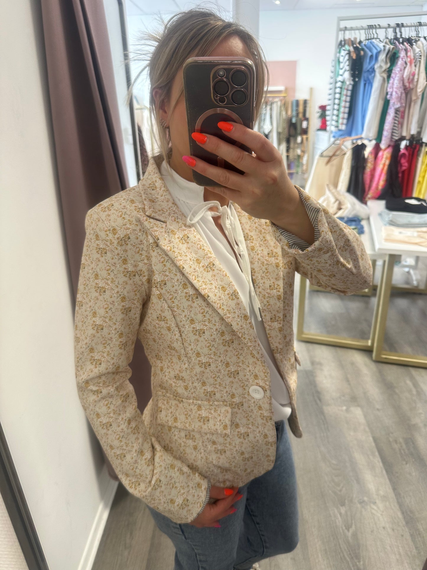 Blazer fleuri